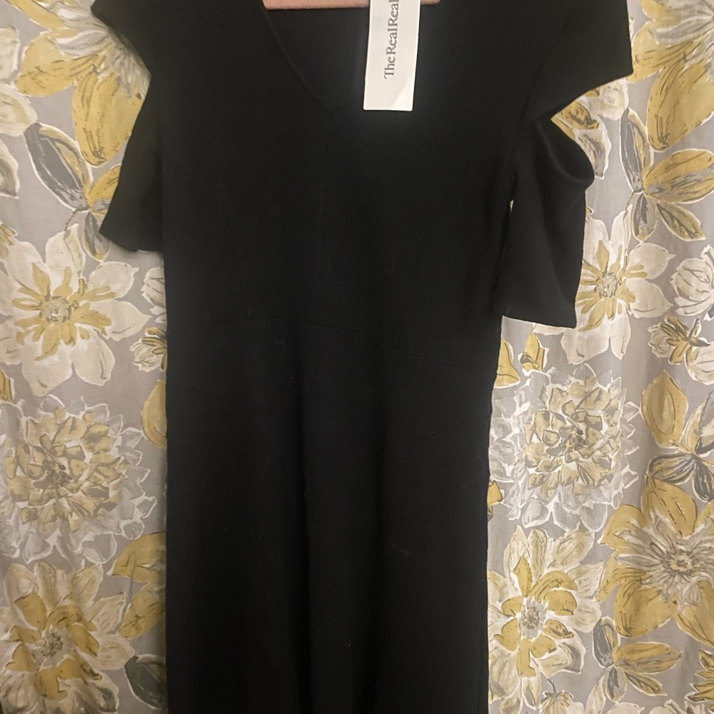 Derek Lam Black Knit Midi Dress